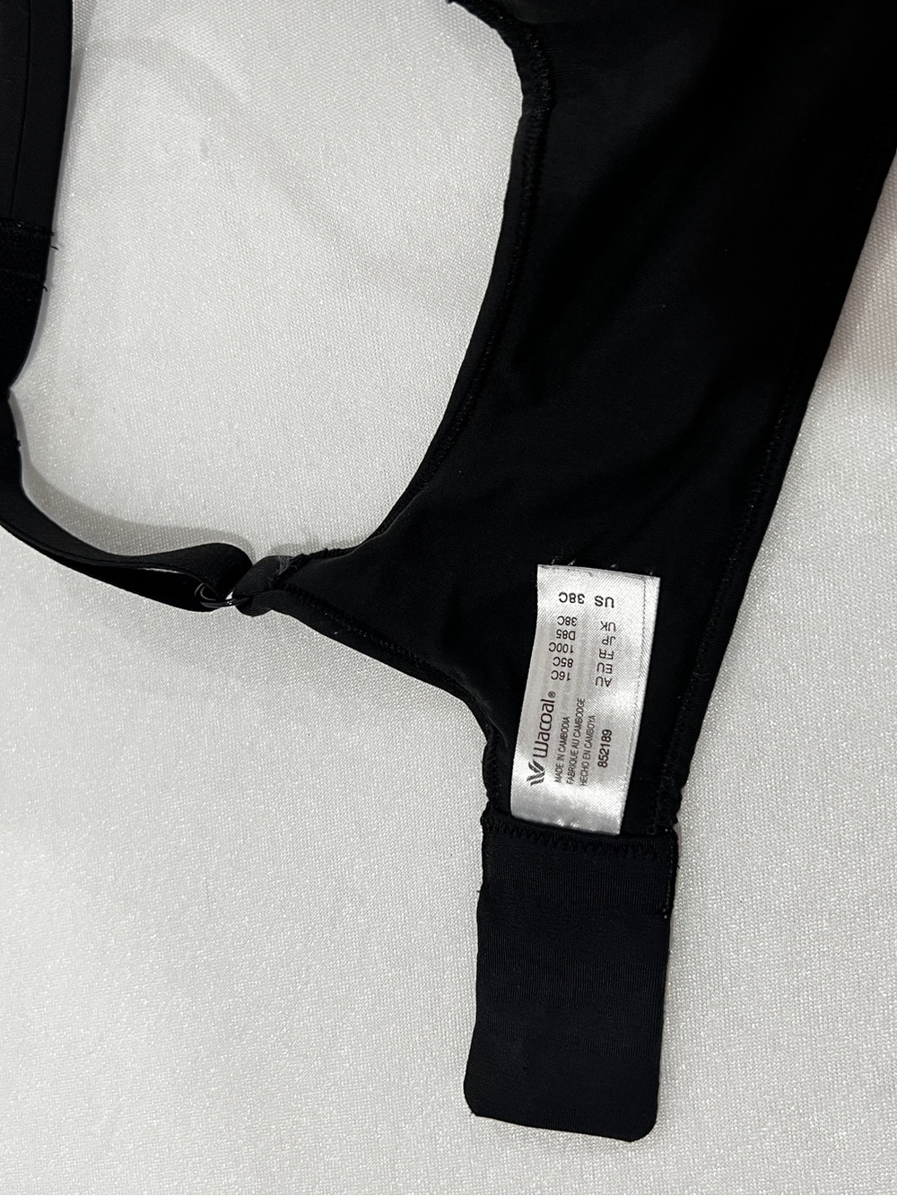 Wacoal How Perfect Wire Free T-Shirt Bra Size 38C Black - Picture 16 of 16